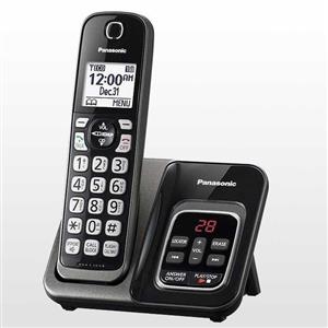 تلفن بی سیم پاناسونیک مدل KX TGD530M رنگ مشکی Panasonic Digital Cordless Phone 