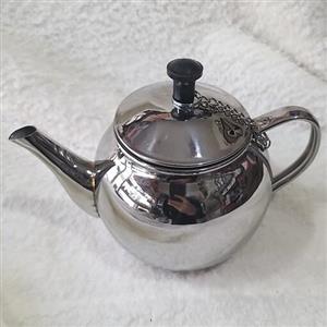 قوری استیل سایز متوسط 1لیتری ضخیم و درجه یک شفق استیل