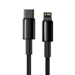 کابل شارژ سریع تایپ سی به لایتنینگ بیسوس Baseus Tungsten Gold Fast Charging Data Cable Type-C to iP PD 20W 2m Black