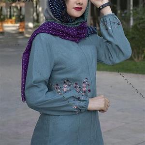 مانتو مجلسی زنانه دکمه خور و  جیب دار  دارای جیب مخفی