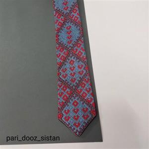 کراوات سوزن دوزی بلوچ کاملا دست دوز طرحدل آرا 1