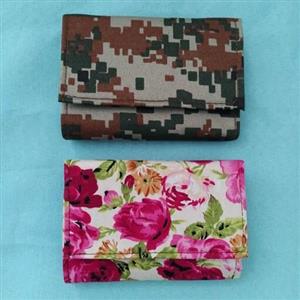 جاکارتی پارچه ای طرح دخترانه گل گلی و پسرانه ارتشی دارای فضای مناسب برای پول نقد