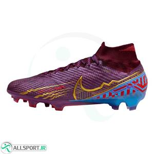 کفش فوتبال نایک ایرزوم مرکوریال طرح اصلی Nike Zoom Mercurial Superfly 9 Elite MG FG Purple 