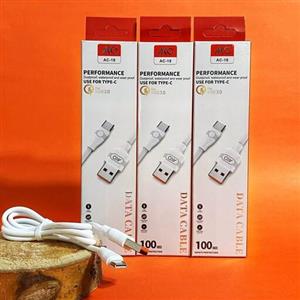 کابل شارژ تایپ سی برند ako سه ماه 