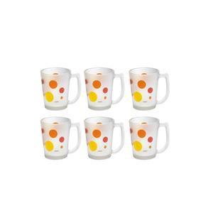 لیوان لاکی مدل08 بسته 6 عددی Lucky 08 Glass pack of 6