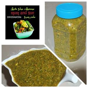 ترشی لیته بادمجون کبابی(نازخاتون) 1000گرمی خانگی