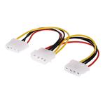 MIT 4Pin Molex IDE Male to 2Port IDE Female Power Extension Cable