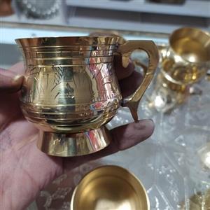 فنجان هندی برنزی بسیار شیک 6عددی