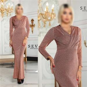 لباس مجلسی بلند لمه مدل لیانا