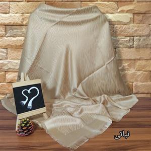 روسری زنانه ژاکارد نخی دورو قواره بزرگ تک رنگ (کد2025)بوم اسکارف