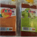 لواشک ورقه ای ویتان (20 عدد) 2 بسته ده تایی در طعم های زردآلو انار سیب ترش و آلبالو همراه با 