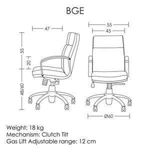 صندلی کارشناسی مدل BGE آرتمن صندلی اداری آرتمن مدل BGE161L72