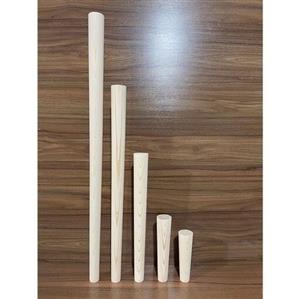 پایه خراطی مدل مخروطی-دوکی ارتفاع 20 سانت با چوب روسی (قطر 5 سانت)