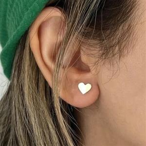 گوشواره میخی تمام استیل مدل قلب تمام استیل رنگ ثابت قیمت قدیم