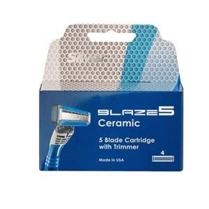 تیغ یدک سیلور مدل Blaze 5 بسته 4 عددی Silver Razor Blades Pack Of 