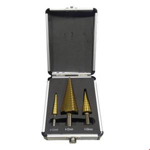 ست 3 عددی مته کاجی با جعبه فلزی