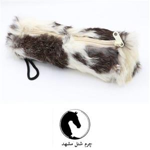 جامدادی یا جالوازم ارایشی با پوست طبیعی خرگوش در رنگ ها مختلف