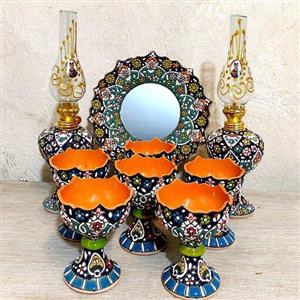 ست هفت سین میناکاری با گرد سوز