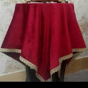 رومیزی عسلی مخمل کالیفرنیا 50در50