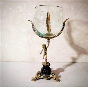 تنگ ماهی پسربچه برنزی یه کار محشر و زیبا