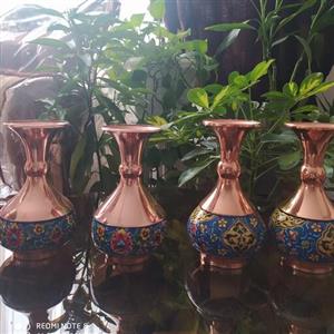 گلدان شلغمی مس وپرداز15