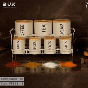 پاسماوری 7 پارچه بی وی کی اسمارت در چوبی سفید مدل 863116