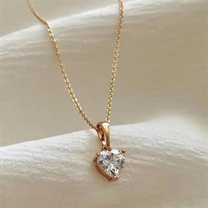 گردنبند ظریف قلبی ژوپینگ