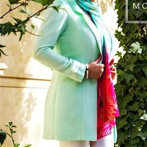 مانتو کتی شانل بهاره با مغزی دوزی سفید