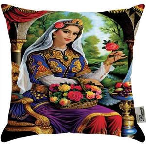 کوسن سایز بزرگ مخمل رنس مدل S3-10328 سایز 57x57