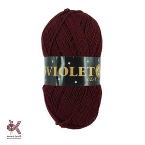 کاموا ویولت اوزای زرشکی227 نرم و با کیفیت خوب برای بافت کودک و بزرگسال