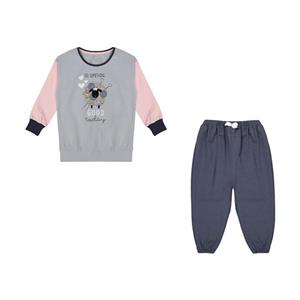 ست تی شرت آستین بلند و شلوار دخترانه ناربن مدل 1521439-90 Narbon Long Sleeve T-Shirt And Pants Set For Girls 