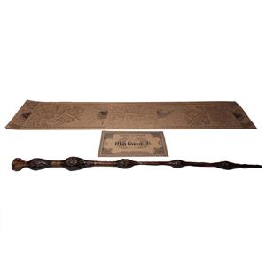 اسباب بازی زینتی مدل چوب دستی هری پاتر طرح دامبلدور به همراه کارت قطار و نقشه غارتگر