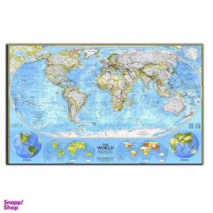 تابلو شاسی بکلیت طرح کره ی زمین و نقشه ی جهان مدل SH-9215