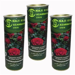 کود کامل ارگانومیک گیاهان گل دار ناجی خاک مدل 7D وزن 50 گرم مجموعه سه عددی