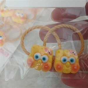 کش مو زنانه مدل اسکرانچی طرح باب اسفنجی کد sch054