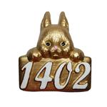 مجسمه مدل خرگوش طلایی نماد سال 1402
