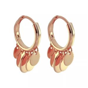 گوشواره زنانه ژوپینگ مدل سکه کد E4298