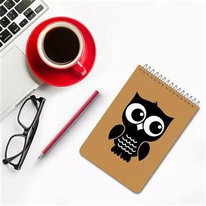 دفترچه یادداشت 100 برگ مستر راد طرح جغد کد 1703 owl