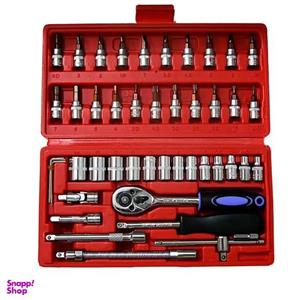 مجموعه 46 عددی اچار و سری بکس مدل BT-0046