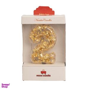 شمع تولد مدل عدد 2 ورق طلا کد Ta82T