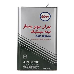 روغن موتور بهران سوپر پیشتاز 40 10 نیمه سنتتیک 4 لیتری Behran Super Pishtaz SAE 4L 10W Car Engine Oil 