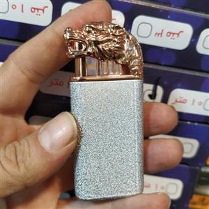 فندک فانتزی کله اژدها نقره ی