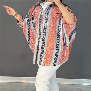 مانتو پانچ زنانه پانچ کیمونو پناه جنس کتان کش . مانتو پانچ طرح دار . مانتو پانچ مجلسی مانتو پانچ کتان کش 