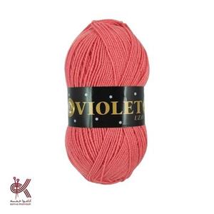 کاموا ویولت اوزای مرجانی 103 نرم و با کیفیت خوب برای بافت کودک و بزرگسال