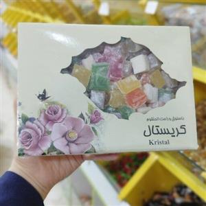 لوکوم میوه ای جعبه یک کیلویی راحت الحلقوم باسلق باسلوق