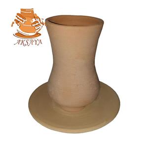 ست استکان و نعلبکی سفالی خام مدل شاه عباسی