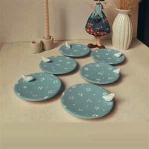 ست هفت سین و تخم مرغ رنگی و پرنده