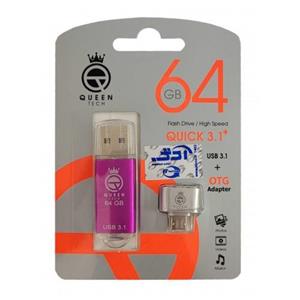 فلش مموری 64 گیگابایت کوئین تک مدل QUICK