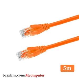 کابل شبکه 5 متری ورایتی VERITY CAT6 نارنجی