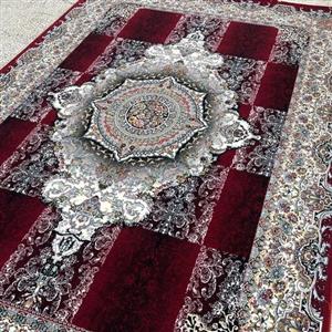 فرش 700 شانه ورژن لوتوس 9هشت رنگ خامه بافان تراکم 2100 نخ هیدست شده بدون پرزدهی و ضد حساسیت(پس کرایه)